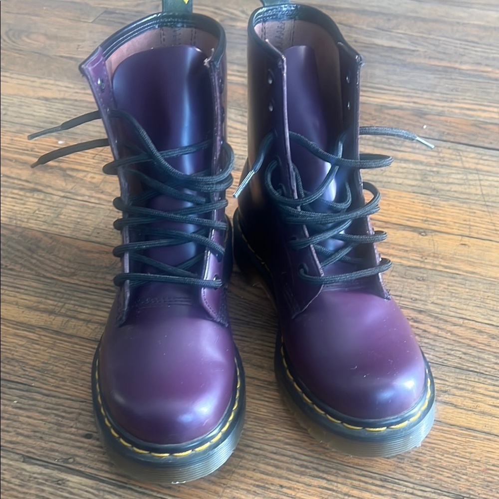 Dr. Martens Dark Purple Lace-Up Boots